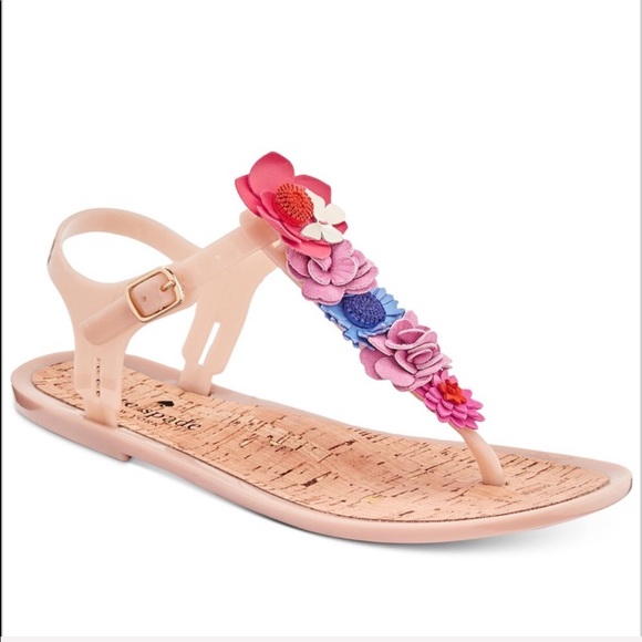 kate spade Shoes - Kate Spade Fatema Thong floral sandal pink blue flowers size 7